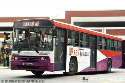 Bus 103w - SBS Transit Volvo B10M (Mark II) (SBS1788E)