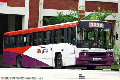 Bus 103w - SBS Transit Volvo B10M (Mark II) (SBS1808G)