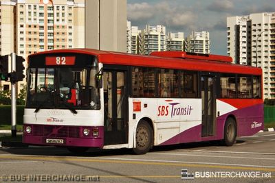 Bus 82 - SBS Transit Volvo B10M (Mark II) (SBS1828Z)
