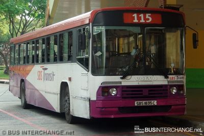 Bus 115 - SBS Transit Volvo B10M (Mark II) (SBS1835C)