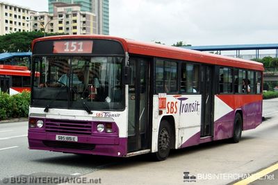 Bus 151 - SBS Transit Volvo B10M (Mark II) (SBS1851E)