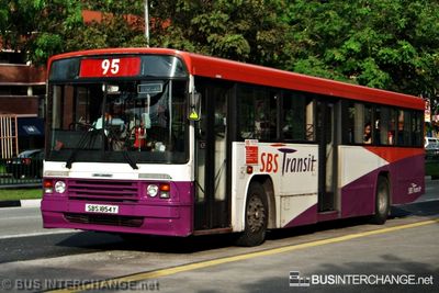 Bus 95 - SBS Transit Volvo B10M (Mark II) (SBS1854Y)