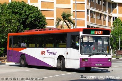 Bus 293 - SBS Transit Volvo B10M (Mark IV) (SBS1897Z)