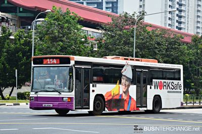 Bus 154 - SBS Transit Volvo B10M (Mark IV) (SBS1898X)
