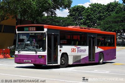 Bus 222 - SBS Transit Volvo B10M (Mark IV) (SBS1898X)