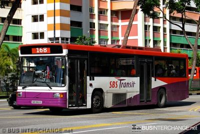 Bus 168 - SBS Transit Volvo B10M (Mark IV) (SBS1902S)