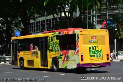 Bus 74 - SBS Transit Volvo B10M (Mark IV) (SBS1922J)