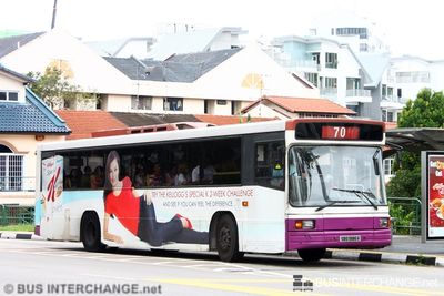 Bus 70 - SBS Transit Volvo B10M (Mark IV) (SBS1986A)