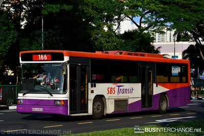 Bus 166 - SBS Transit Volvo B10M (Mark IV) (SBS2596K)