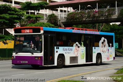 Bus 74 - SBS Transit Volvo B10M (Mark IV) (SBS2611A)