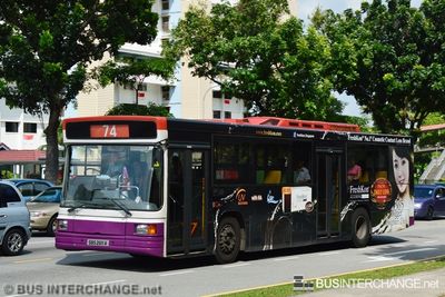 Bus 74 - SBS Transit Volvo B10M (Mark IV) (SBS2611A)