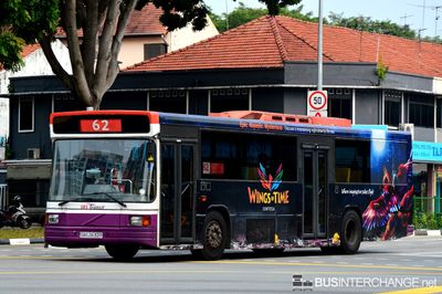 Bus 62 - SBS Transit Volvo B10M (Mark IV) (SBS2632P)