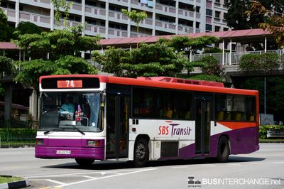 Bus 74 - SBS Transit Volvo B10M (Mark IV) (SBS2675R)