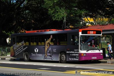 Bus 32 - SBS Transit Volvo B10M (Mark IV) (SBS2684P)