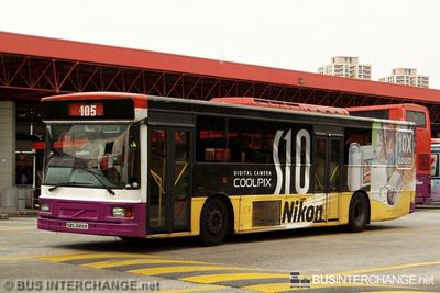 Bus 105 - SBS Transit Volvo B10M (Mark IV) (SBS2689B)