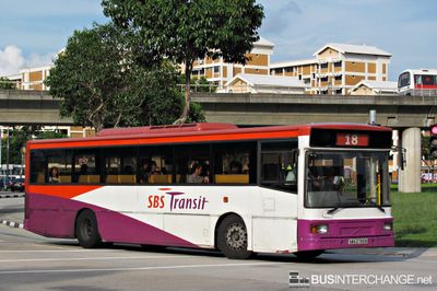 Bus 18 - SBS Transit Volvo B10M (Mark IV) (SBS2700B)