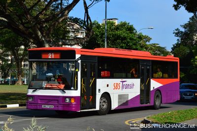 Bus 21 - SBS Transit Volvo B10M (Mark IV) (SBS2706K)