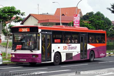 Bus 315 - SBS Transit Volvo B10M (Mark IV) (SBS2713P)