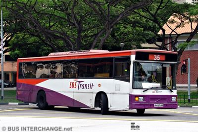 Bus 35 - SBS Transit Volvo B10M (Mark IV) (SBS2716G)