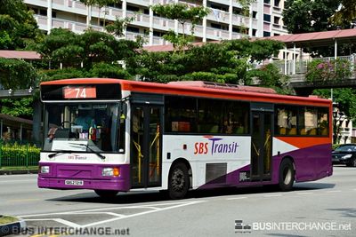Bus 74 - SBS Transit Volvo B10M (Mark IV) (SBS2721R)