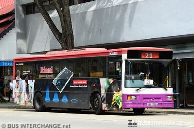 Bus 21 - SBS Transit Volvo B10M (Mark IV) (SBS2722M)
