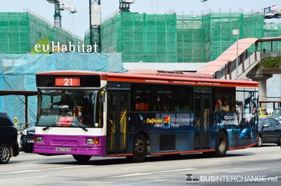 Bus 21 - SBS Transit Volvo B10M (Mark IV) (SBS2722M)