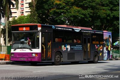Bus 8 - SBS Transit Volvo B10M (Mark IV) (SBS2725E)