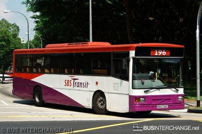 Bus 196 - SBS Transit Volvo B10M (Mark IV) (SBS2726C)