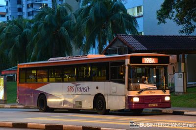Bus 198A - SBS Transit Volvo B10M (Mark IV) (SBS2738T)