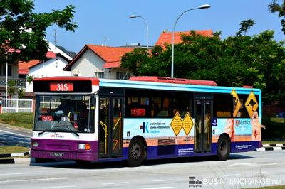 Bus 315 - SBS Transit Volvo B10M (Mark IV) (SBS2757M)