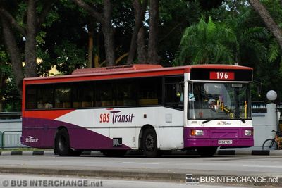 Bus 196 - SBS Transit Volvo B10M (Mark IV) (SBS2765P)