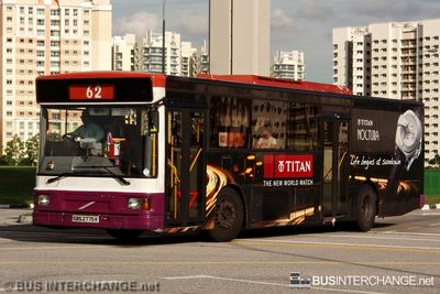 Bus 62 - SBS Transit Volvo B10M (Mark IV) (SBS2775K)