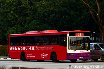 Bus 74 - SBS Transit Volvo B10M (Mark IV) (SBS2782P)
