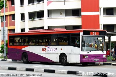 Bus 65 - SBS Transit Volvo B10M (Mark IV) (SBS2791M)