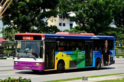 Bus 74 - SBS Transit Volvo B10M (Mark IV) (SBS2800X)