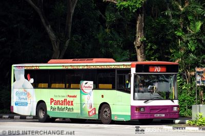 Bus 70 - SBS Transit Volvo B10M (Mark IV) (SBS2801T)
