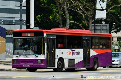 Bus 16 - SBS Transit Volvo B10M (Mark IV) (SBS2802R)