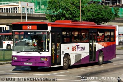 Bus 81 - SBS Transit Volvo B10M (Mark IV) (SBS2815D)