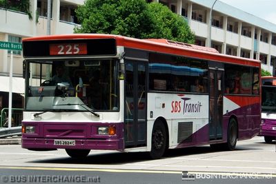 Bus 225 - SBS Transit Volvo B10M (Mark IV) (SBS2824C)