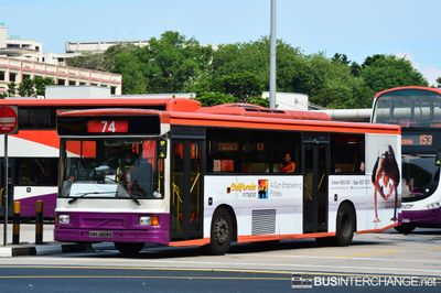 Bus 74 - SBS Transit Volvo B10M (Mark IV) (SBS2828S)