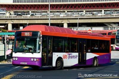 Bus 105 - SBS Transit Volvo B10BLE (SBS2992A)