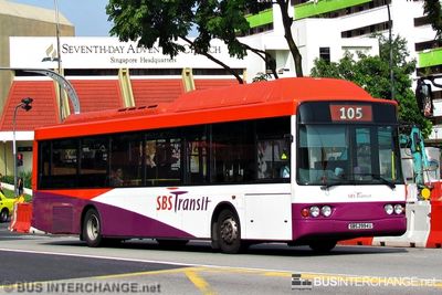 Bus 105 - SBS Transit Volvo B10BLE (SBS2994U)