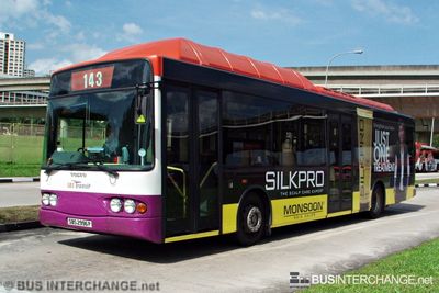 Bus 143 - SBS Transit Volvo B10BLE (SBS2996P)