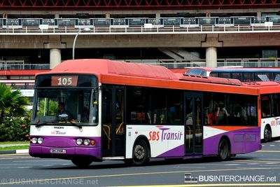 Bus 105 - SBS Transit Volvo B10BLE (SBS2998J)