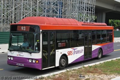 Bus 93 - SBS Transit Volvo B10BLE (SBS2998J)