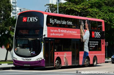 Bus 117 - SBS Transit Volvo B9TL (SBS3053D)