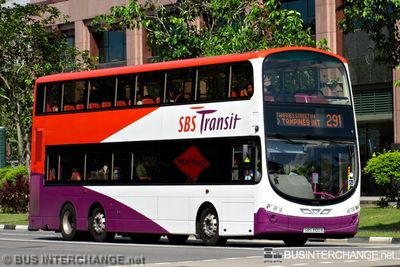 Bus 291 - SBS Transit Volvo B9TL (SBS3100B)