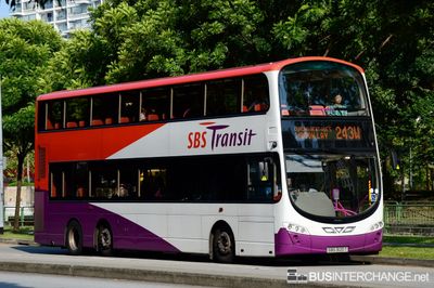 Bus 243W - SBS Transit Volvo B9TL (SBS3120T)
