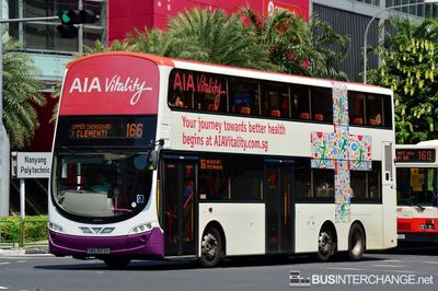 Bus 166 - SBS Transit Volvo B9TL (SBS3123K)
