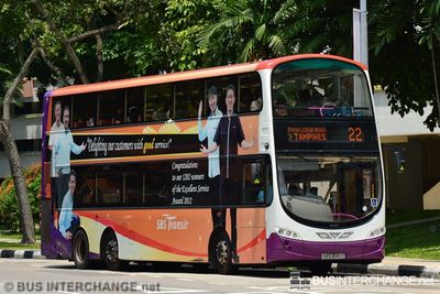 Bus 22 - SBS Transit Volvo B9TL (SBS3145Y)